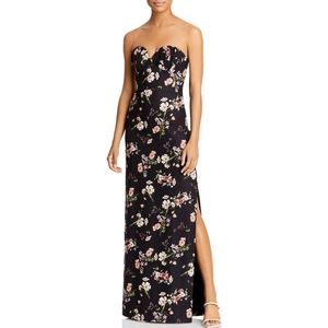 🔥Aidan Mattox Sleeveless Floral Formal Gown
